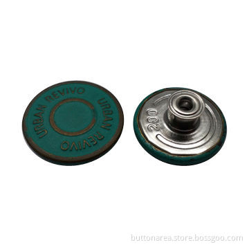 Brass Jeans Button with Movable Shank